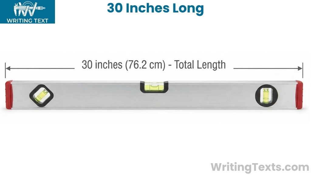 A 30-Inch Spirit Level That Is 30 Inches Tall
