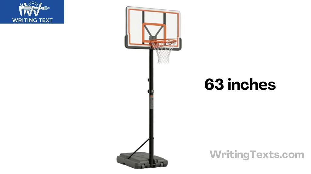 Adjustable Youth Basketball Hoop That is 63 Inches Long