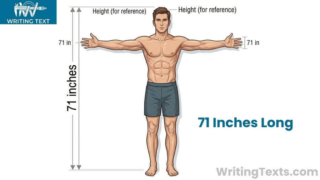 Adult Male Arm Span That Is 71 Inches Long