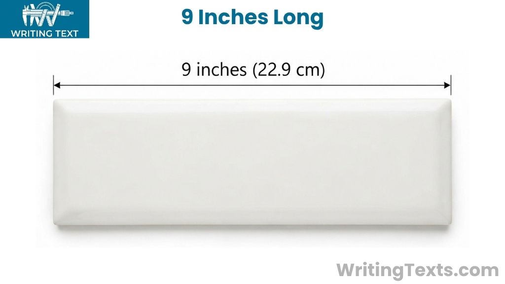 Classic 3×9 Ceramic Subway Tile That Measure 9 Inches Long