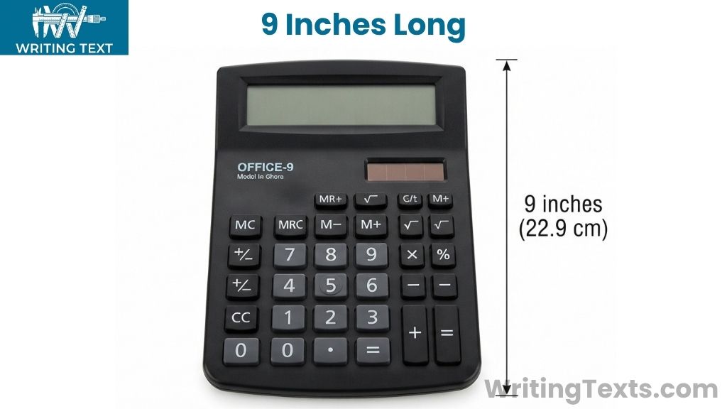Compact Desktop Calculator That Is 9 Inches Long