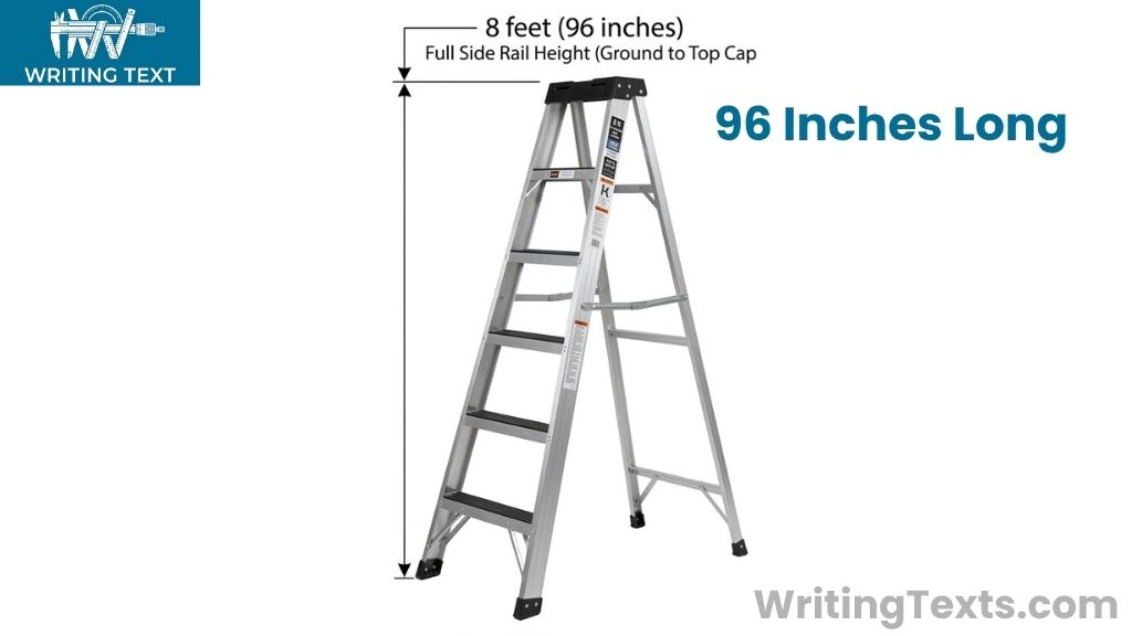 Freestanding Step Ladder That Is 96 Inches Tall