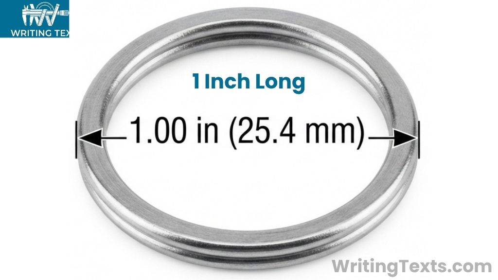 Heavy-Duty Key Ring That Is 1 Inch Long