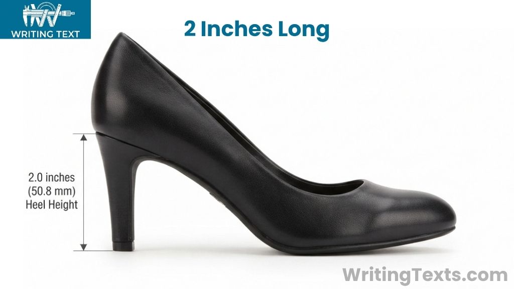 Heel Height That Is 2 Inches Long