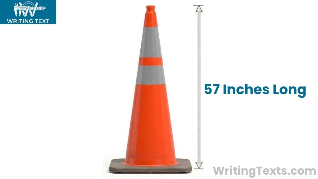 Highway Traffic Cone That Is 57 Inche Long