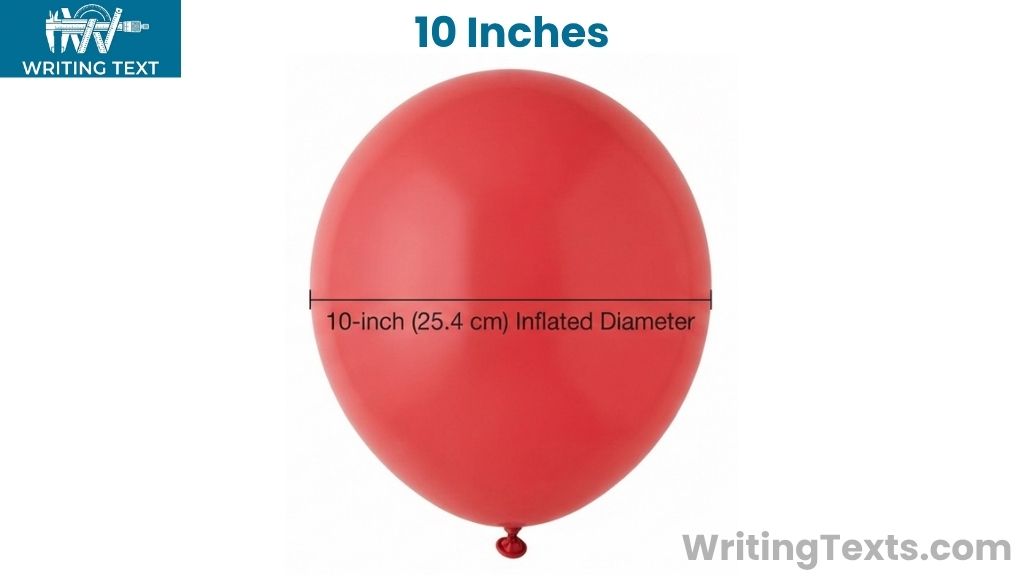 Latex Party Balloon That Is 10 Inches Big