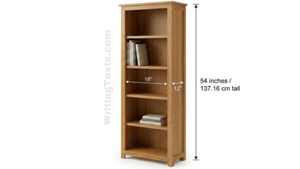Narrow Bookcase for Small Spaces That Is 54 Inches Long