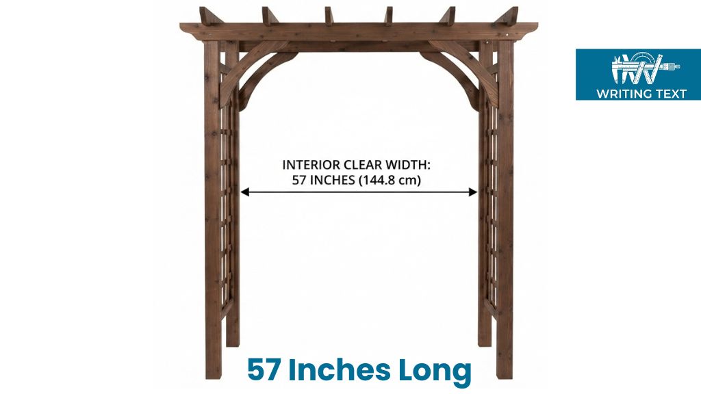 Outdoor Garden Arbor That Is 57 Inche Long