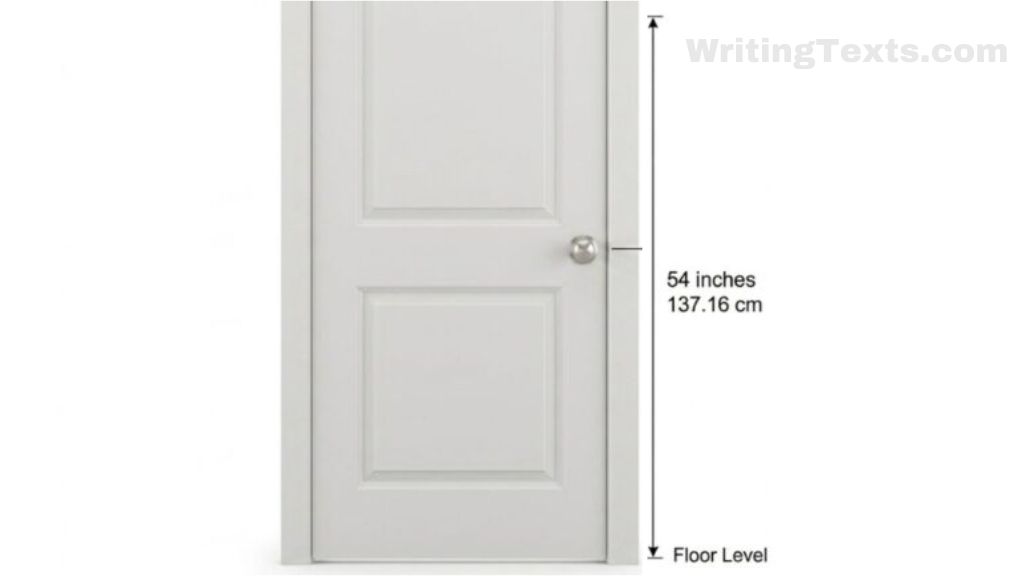 Residential Door Knob Height That Is 54 Inches Long