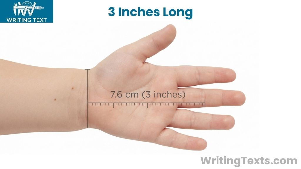 Small Child’s Palm Length That Is 3 Inches Long