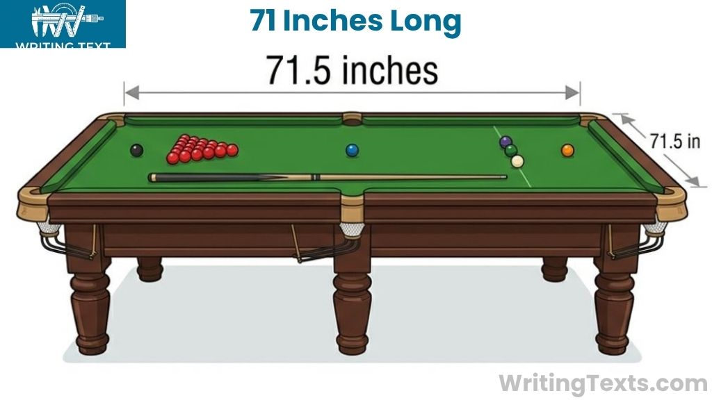 Snooker Table That Is 71 Inches Long