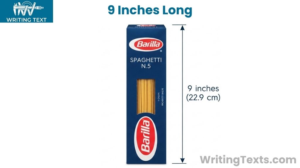 Spaghetti Box That Is 9 Inches Big