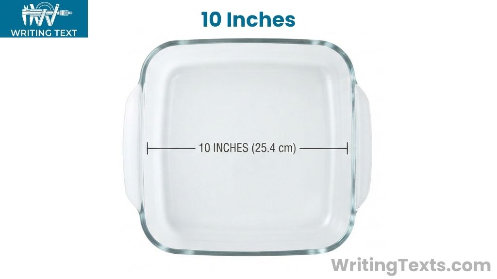 Square Baking Dish That Is 10 Inches Long