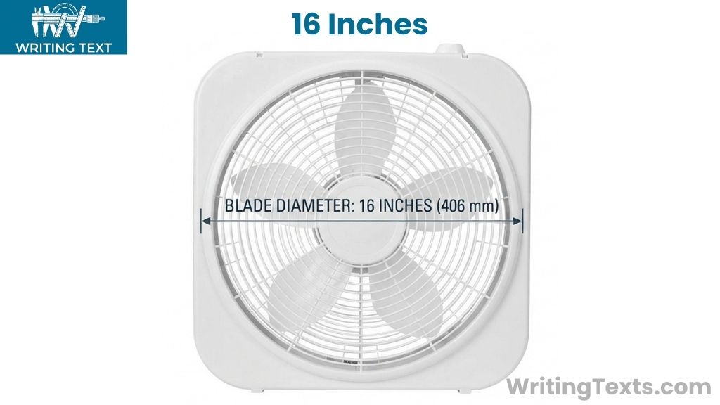 Standard Box Fan That Is 16 Inches Long