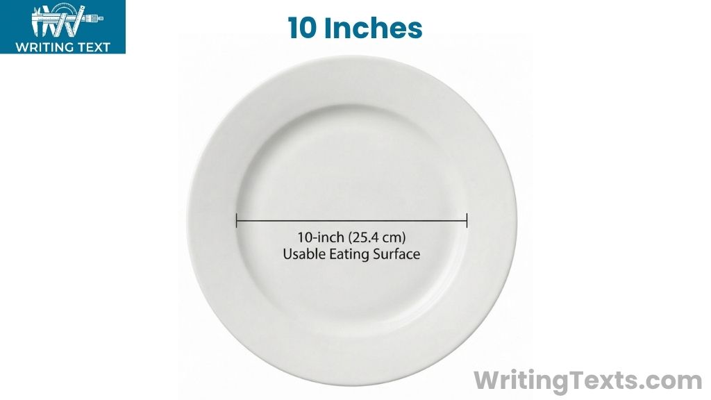 Standard Dinner Plate That Is 10 Inches Big