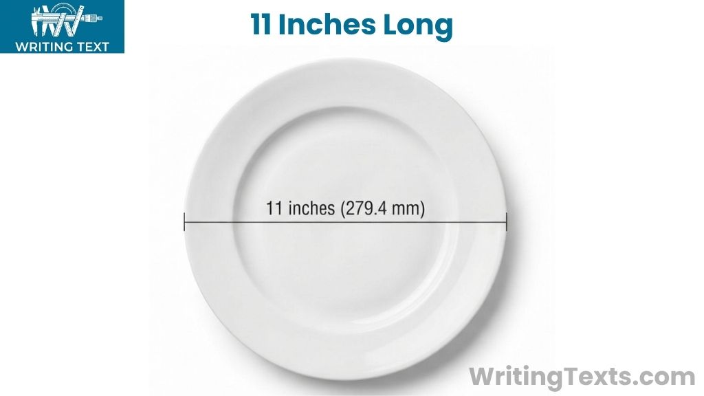 Standard Dinner Plate That Measure 11 Inches Long
