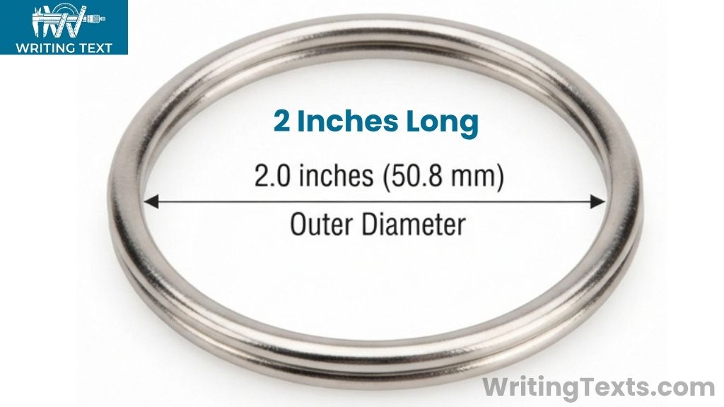 Standard Large Key Ring That Is 2 Inches Long