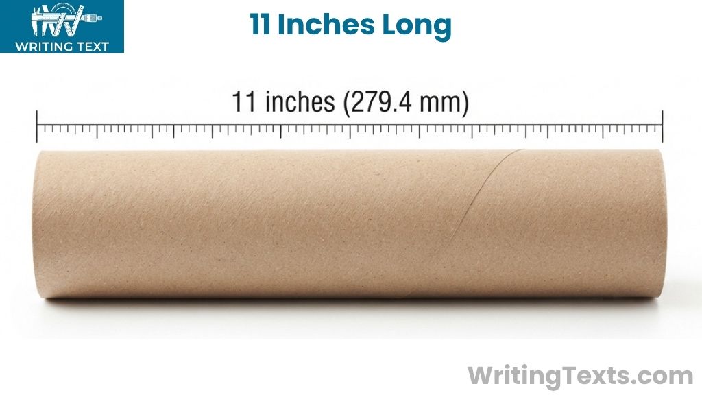 Standard Paper Towel Roll Tube That Is 11 Inches Long