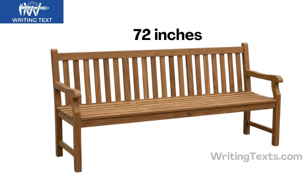 Three Seater Garden Bench That is 72 Inches Long