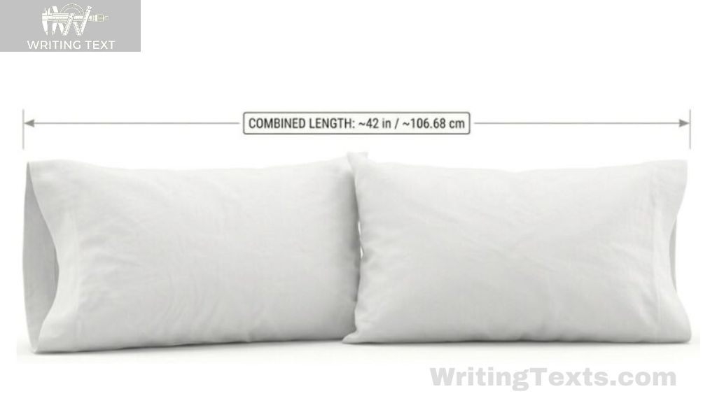 Two Queen Pillowcases That Is 42 Inches Long