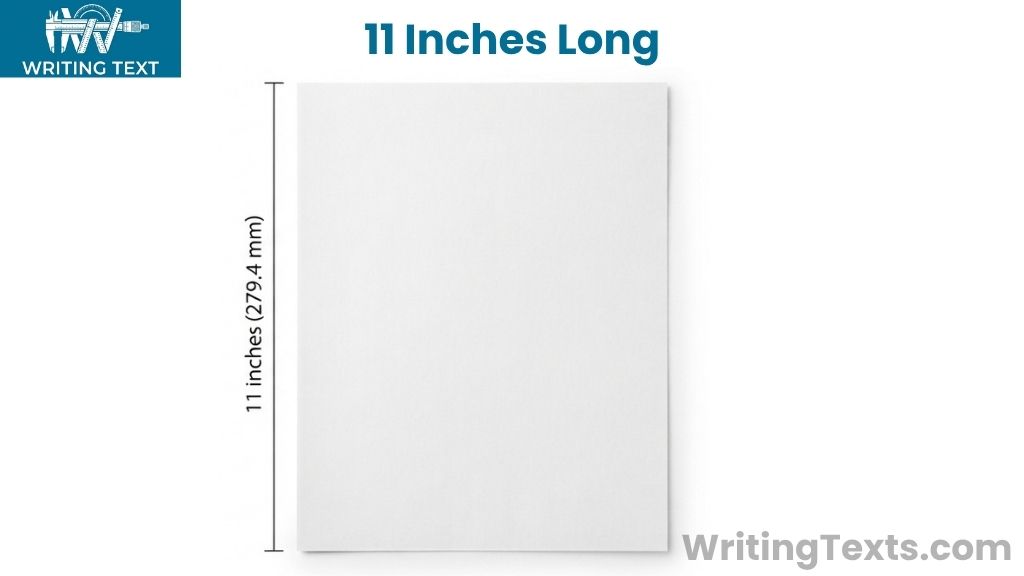 US Letter Paper That Is 11 Inches Long