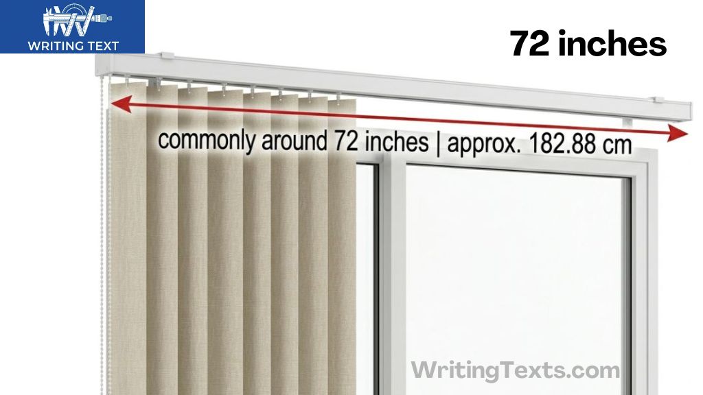 Vertical Blinds for a Sliding Glass Door That is 72 Inches Long