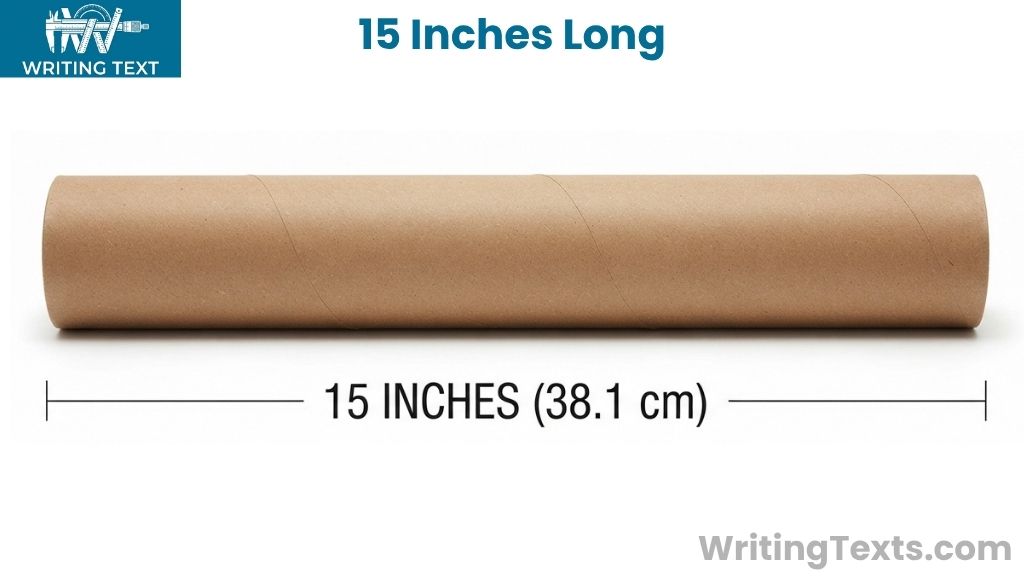 Wrapping Paper Tube That Measures 15 Inches Long