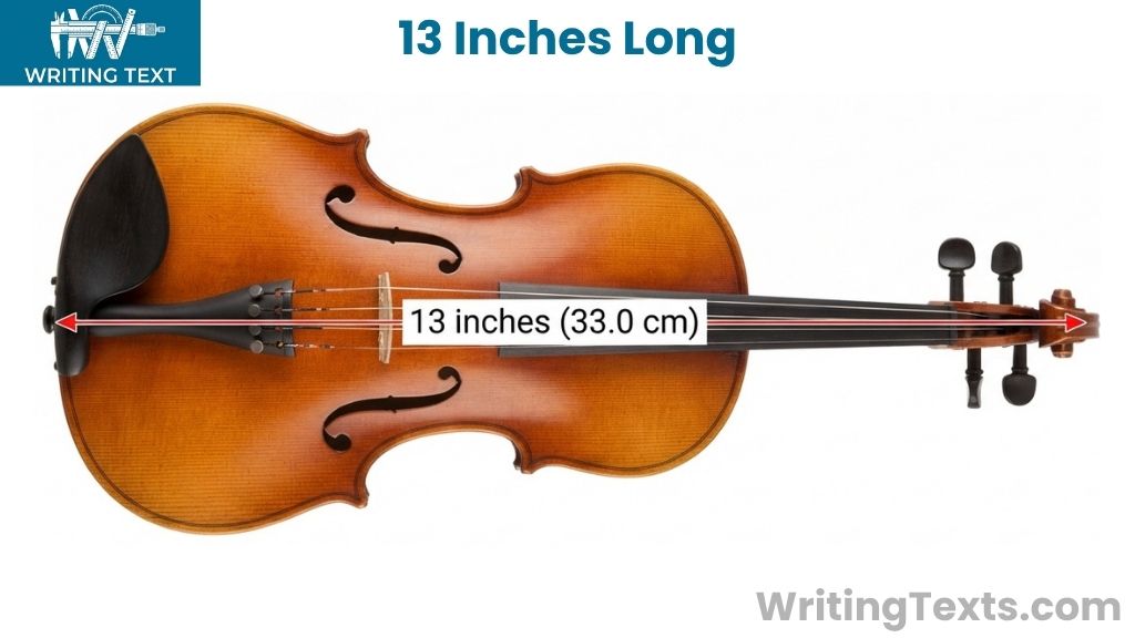 ¾ Size Violin Body That Is 13 Inches Long