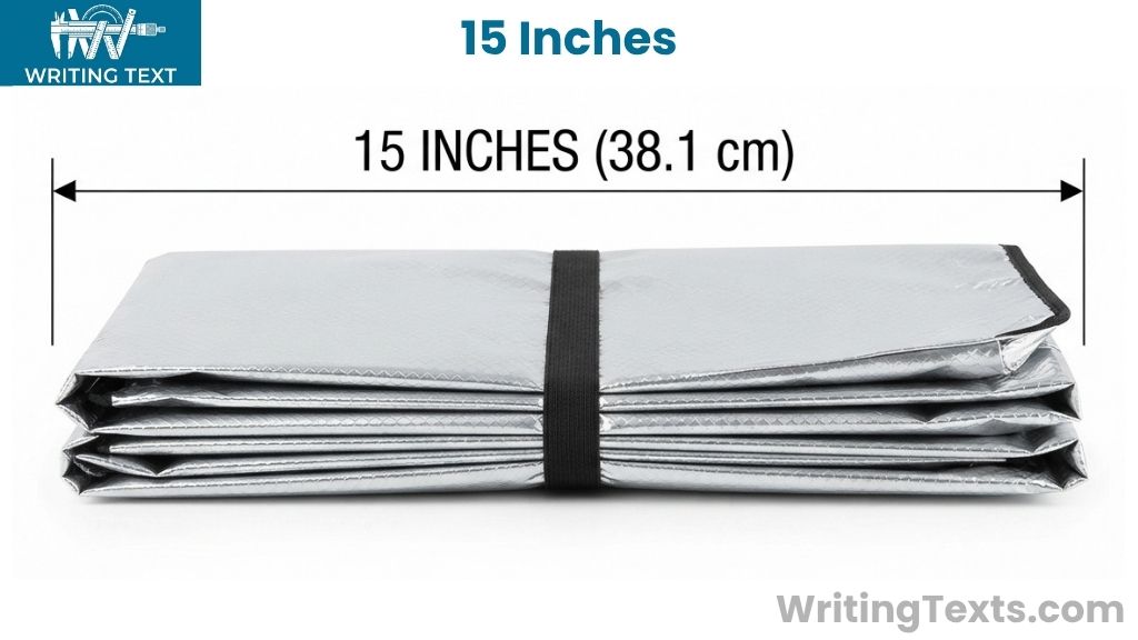 Car Windshield Sunshade That Is 15 Inches Long