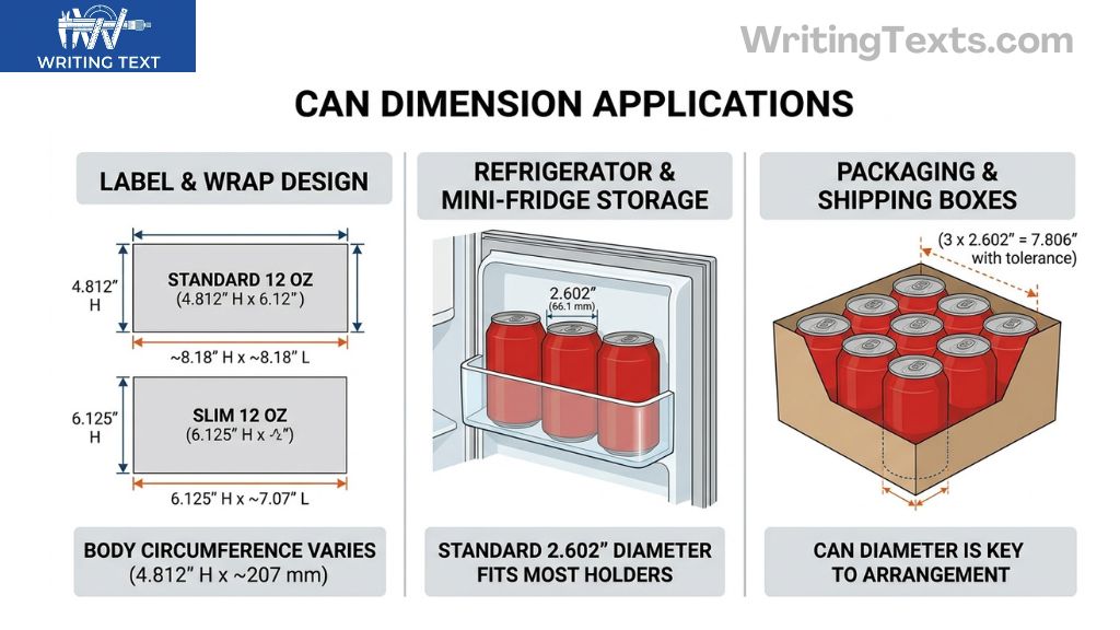 Coke Can Dimensions applications