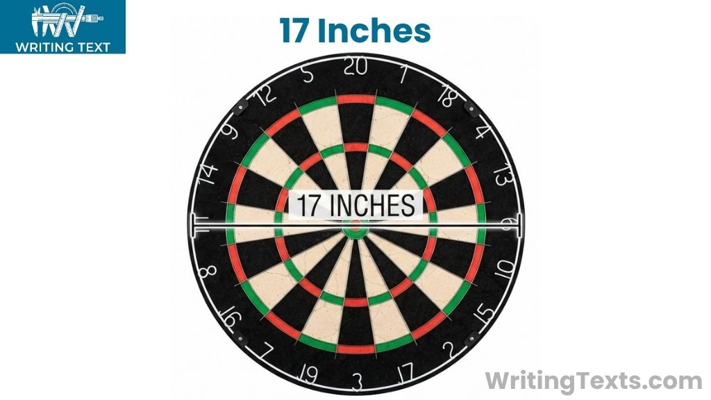 Dartboard That Is 17 Inches Long