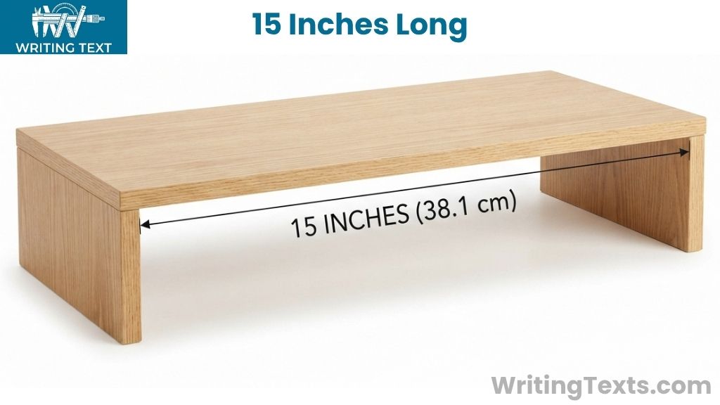 Desk Shelf Riser / Monitor Stand That Is 15 Inches Long