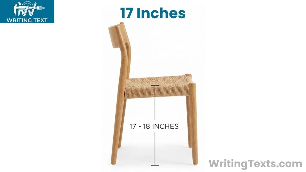 Dining Chair Seat Height That Is 17 Inch Long