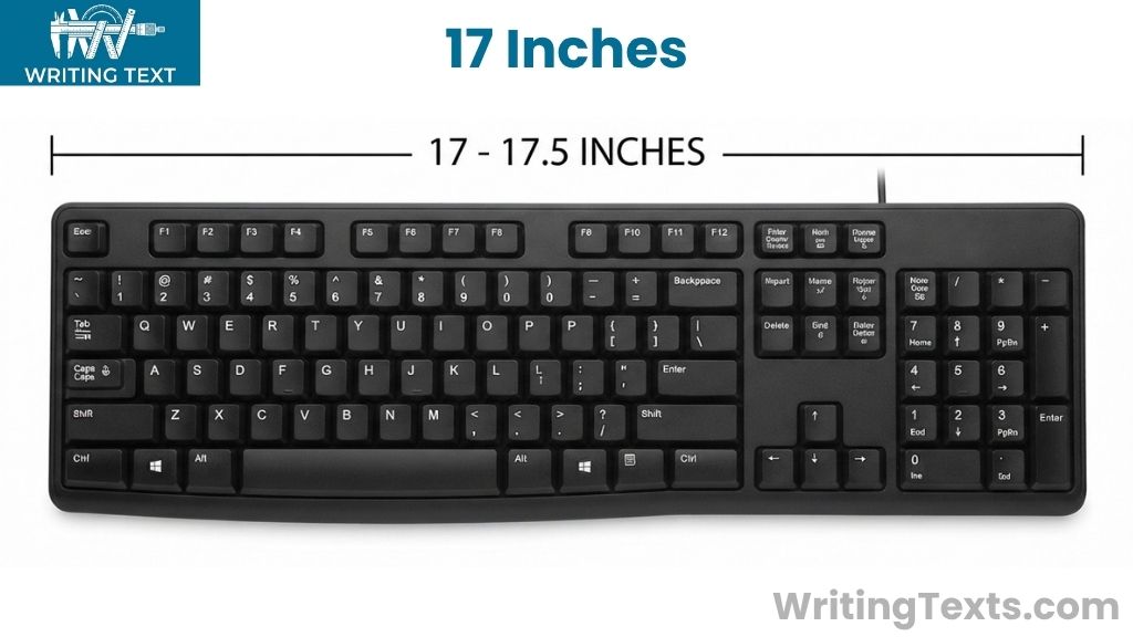 Full-Size Desktop Keyboard That Are 17 Inches Long