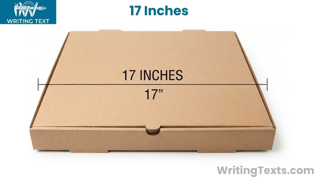 Large Pizza Box That Is 17 Inches Big