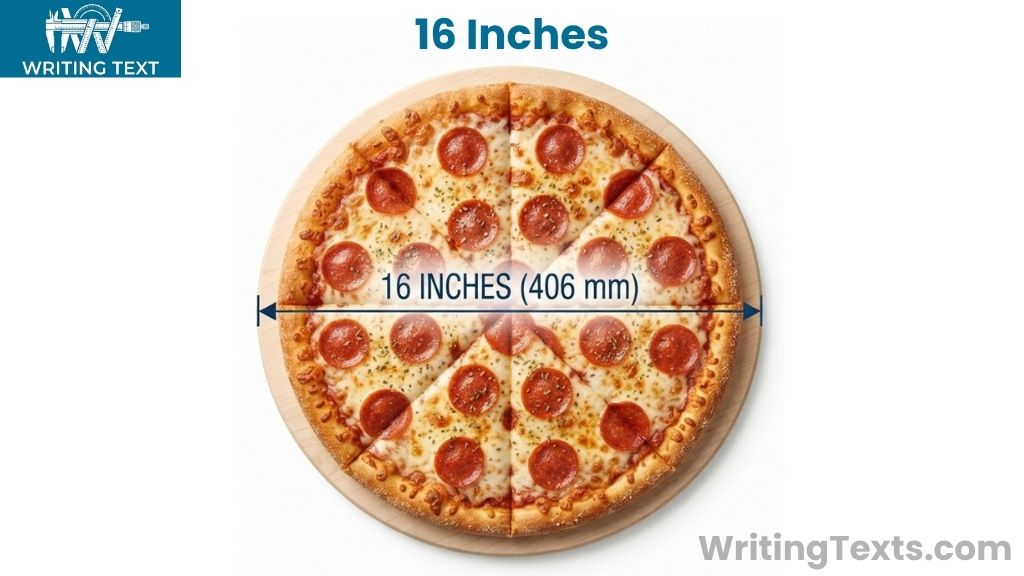 Large Pizza That Is 16 Inches Big