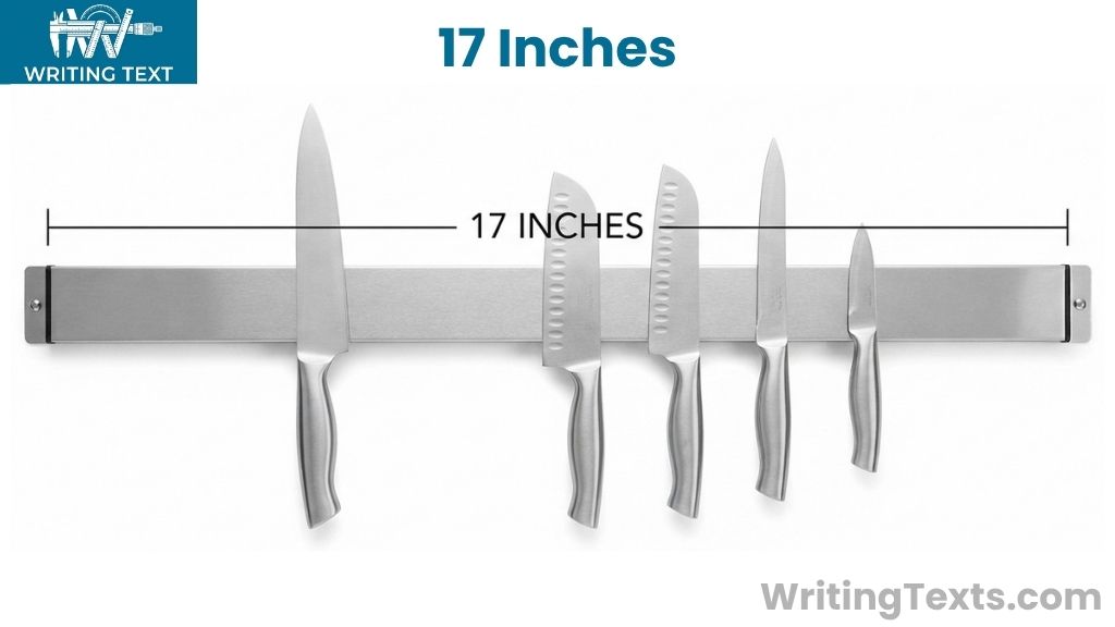 Magnetic Knife Strip That Is 17 Inches Long