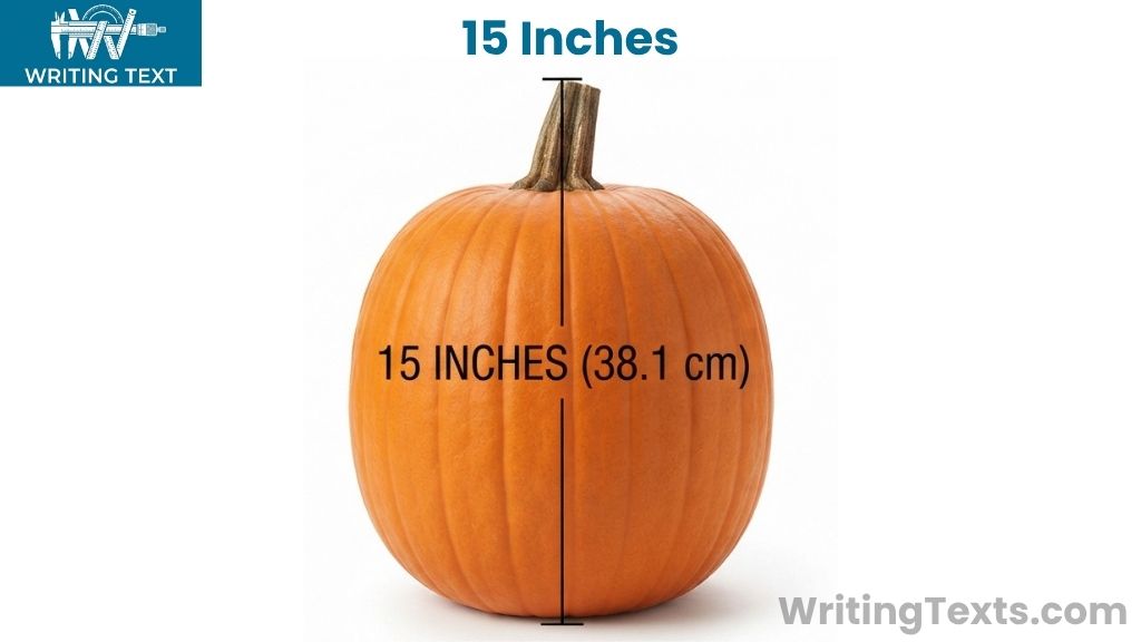 Medium Carving Pumpkin That Is 15 Inches Long