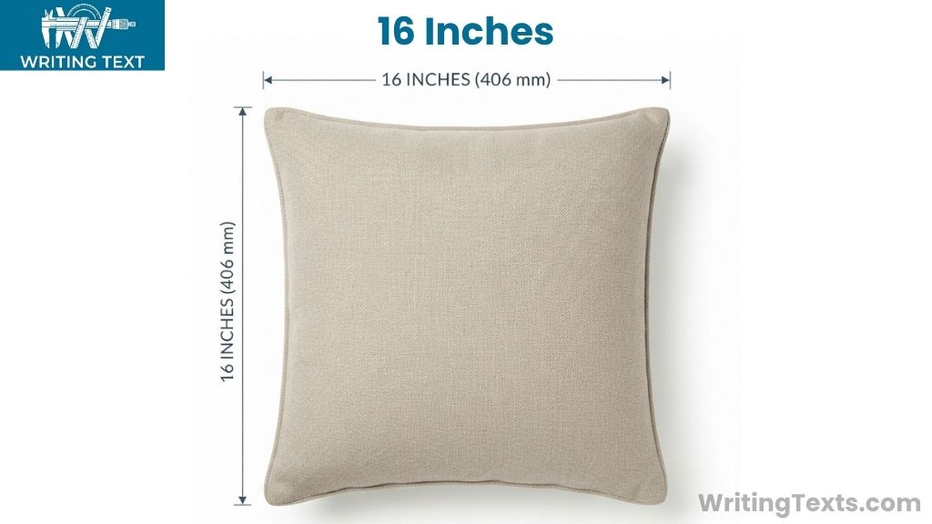Medium Throw Pillow That Is 16 Inches Long