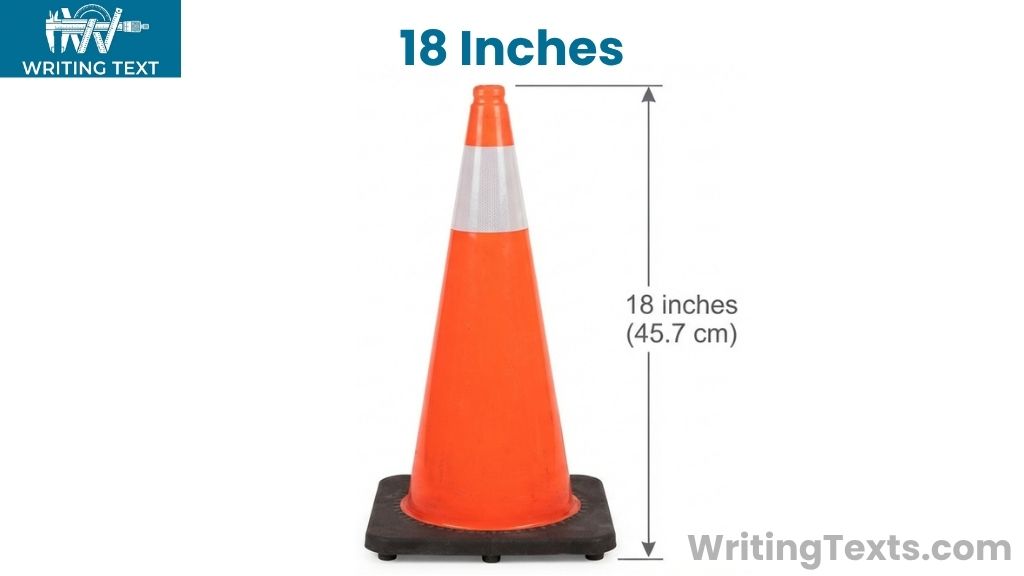 Medium Traffic Cone That is 18 Inches Long
