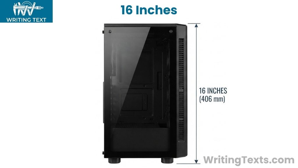 Mid-Tower Desktop Computer Case That Is 16 Inches Long