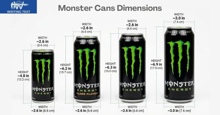 Monster Energy Can Dimensions: Size and Measurements by Volume