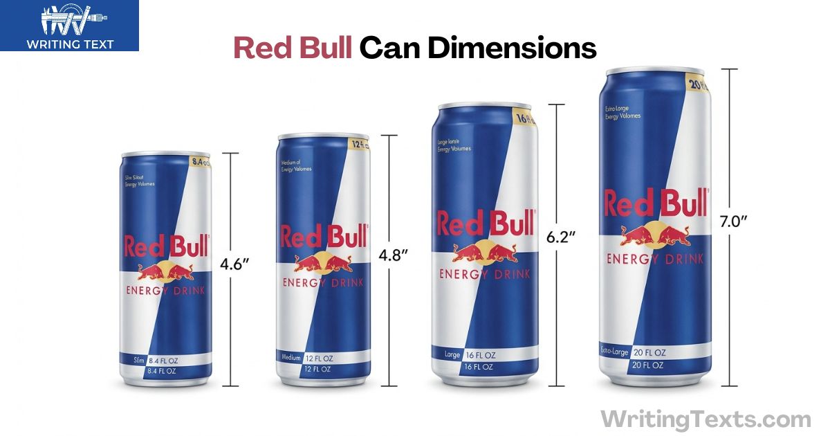 Red Bull Can Dimensions: Height, Diameter, and Size Guide