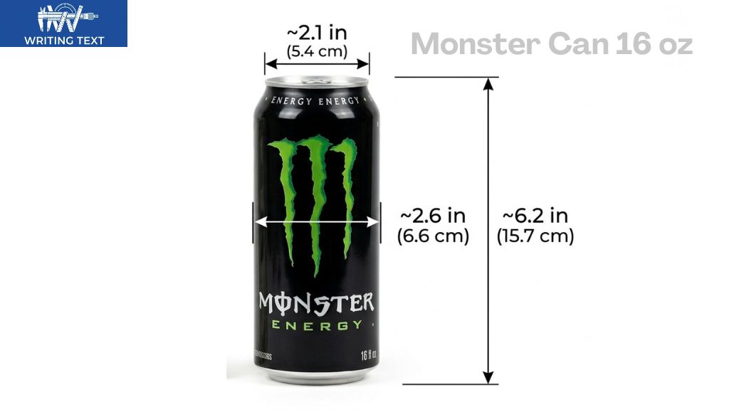 Standard 16 oz Monster Can Dimensions