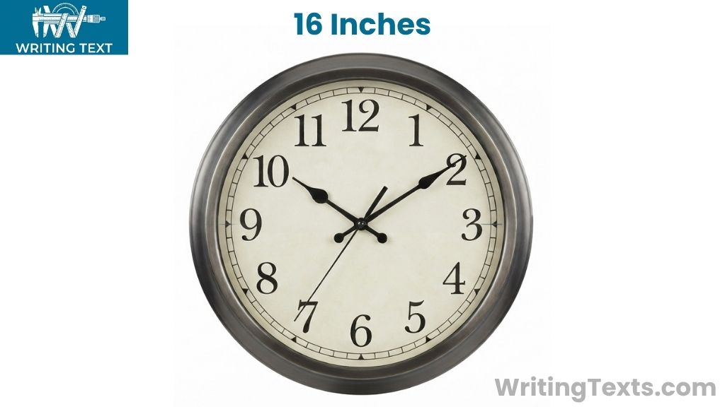 Wall Clock That Is 16 Inch Long